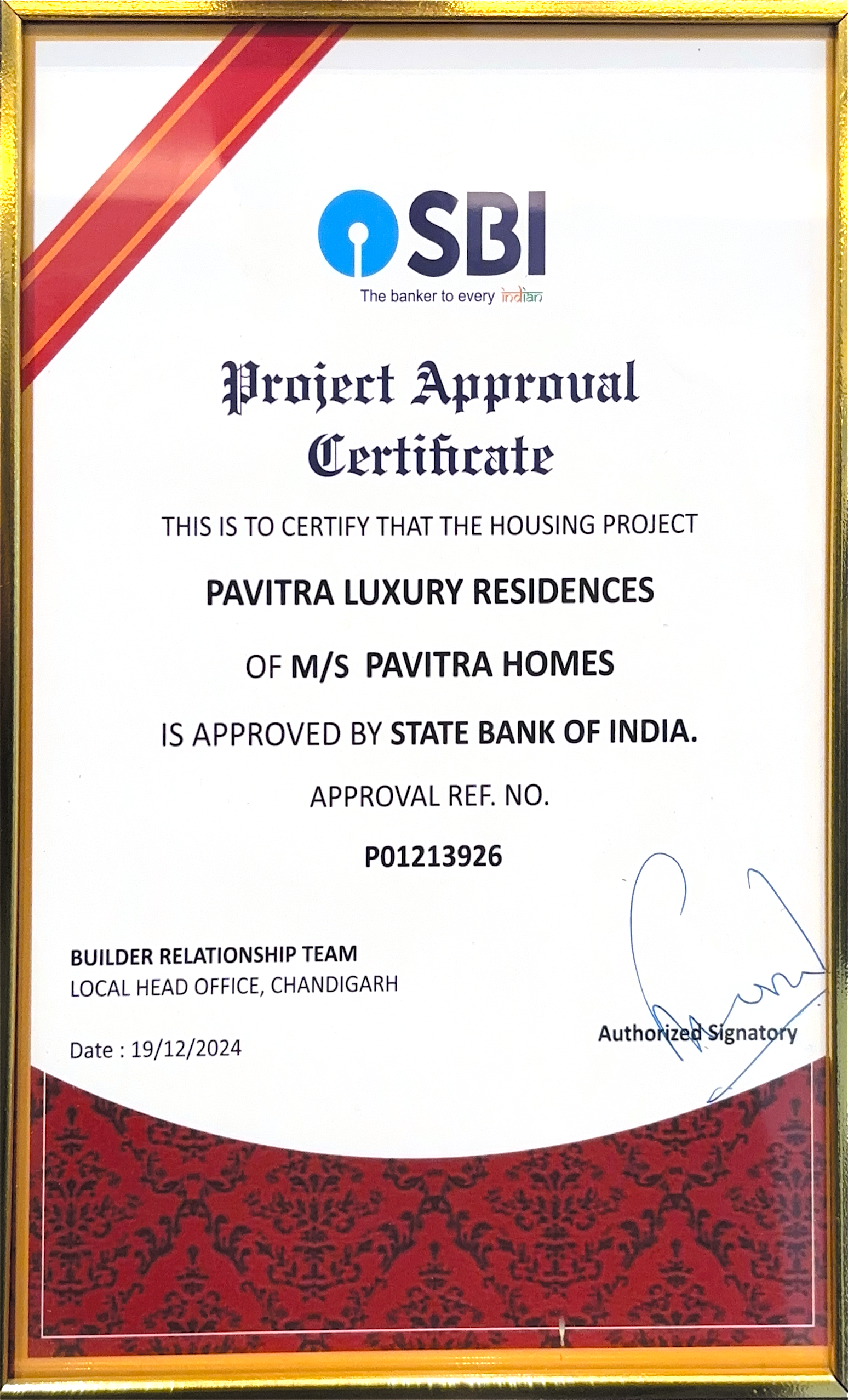 Bank-approved project by SBI ensuring transparency and buyer confidence